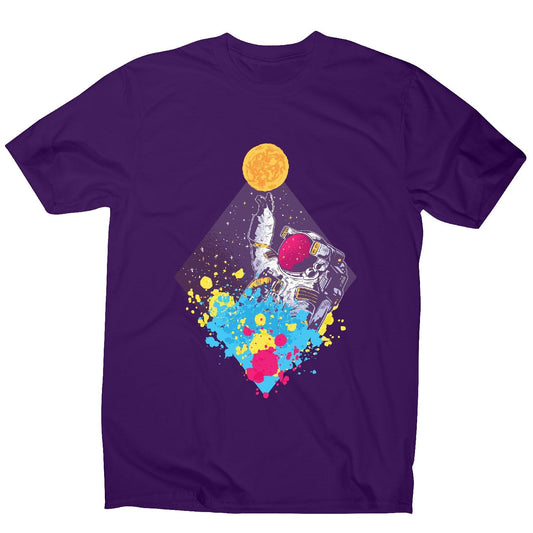 Abstract astronaut - men's funny illustrations t-shirt