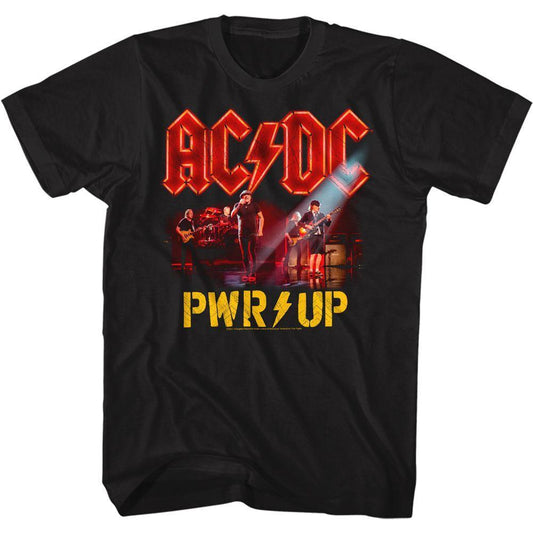 AC/DC - Pwrup Band Photo Boyfriend Tee