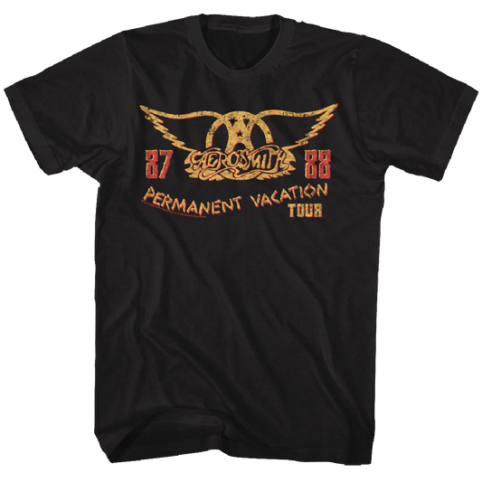 Aerosmith Permanent Vacation 87-88 Tour Official T-Shirt