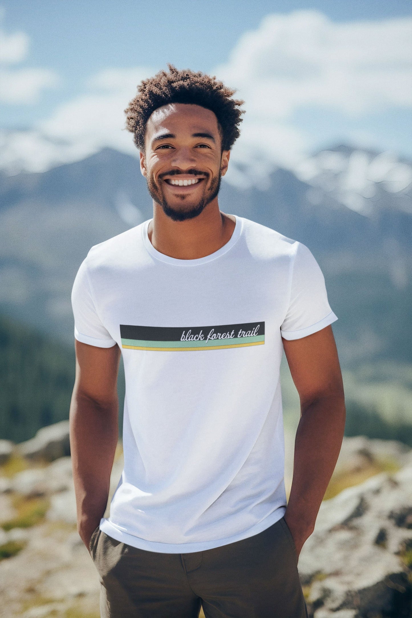 Black Forest Trail - Cursive - Unisex T-Shirt