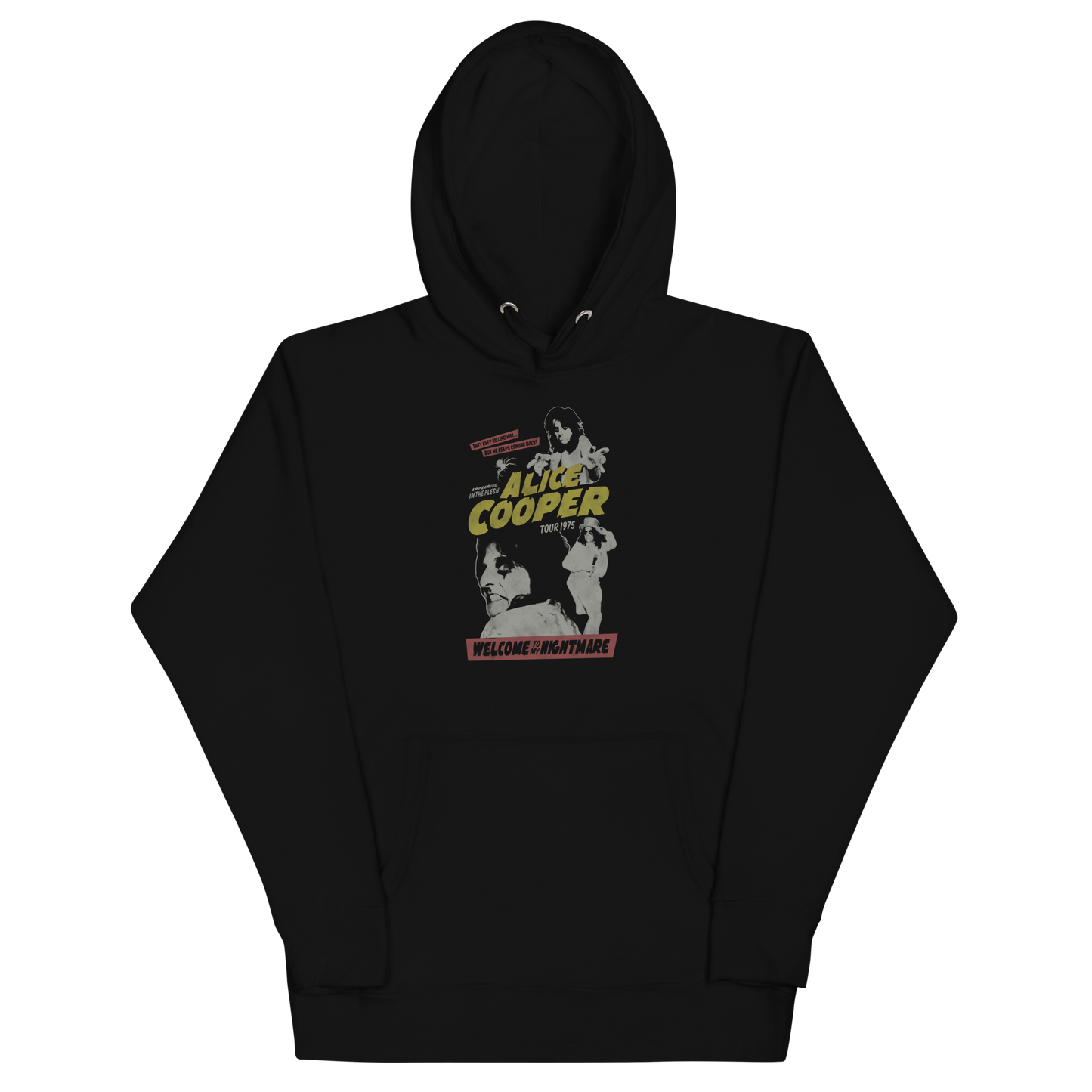 Alice Cooper 1975 Tour Vintage Hoodie Style001