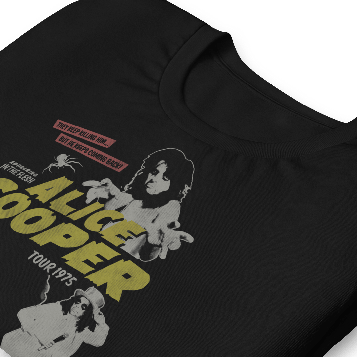 Alice Cooper 1975 Tour Vintage T-Shirt Style001