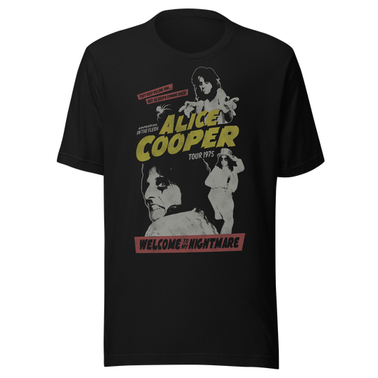 Alice Cooper 1975 Tour Vintage T-Shirt Style001