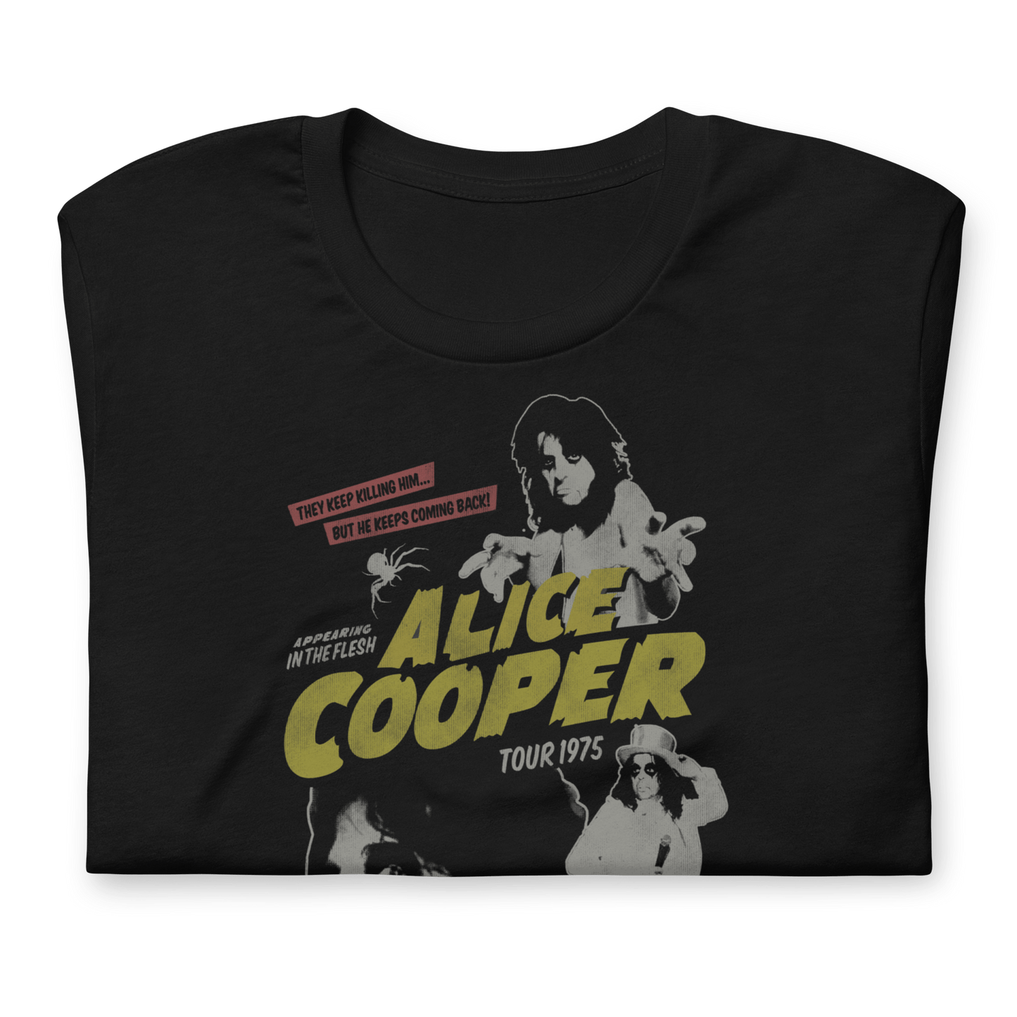 Alice Cooper 1975 Tour Vintage T-Shirt Style001