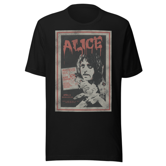 Alice Cooper Madhouse Vintage T-Shirt Style001