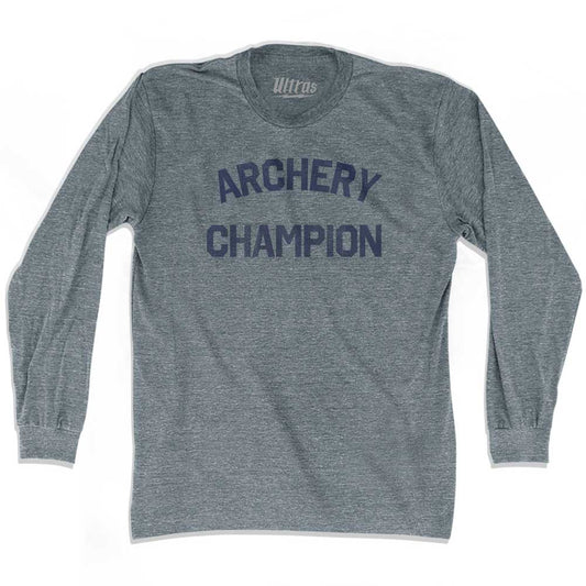Archery Champion Adult Tri-Blend Long Sleeve T-shirt Style001