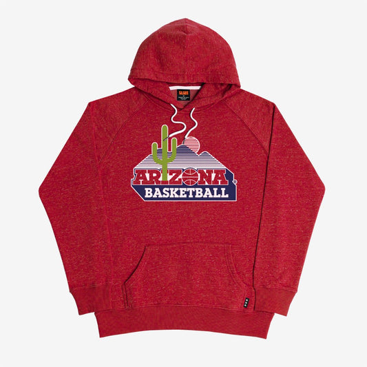 Arizona Cactus Basketball Vintage Hoodie