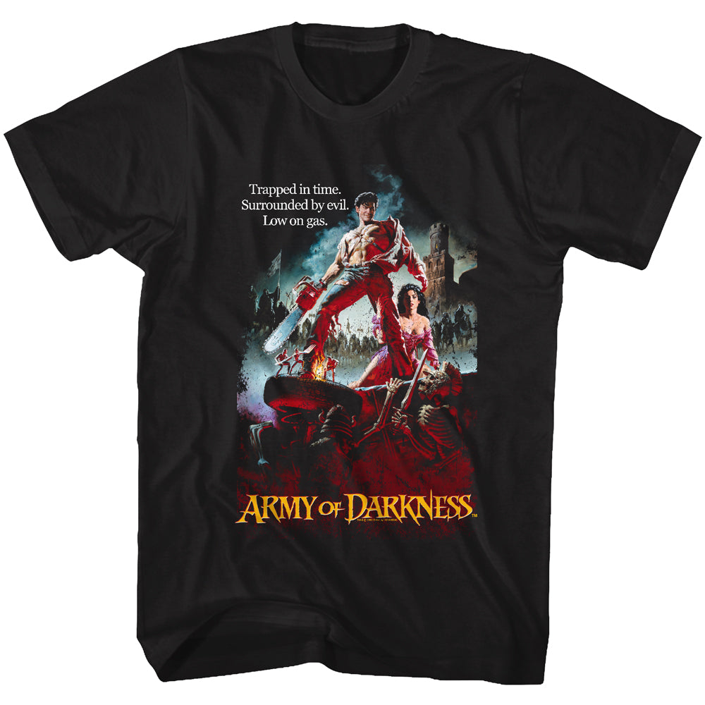 Army of Darkness: Horror Comedy Film Movie Scene - Low on Gas Logo T-Shirt