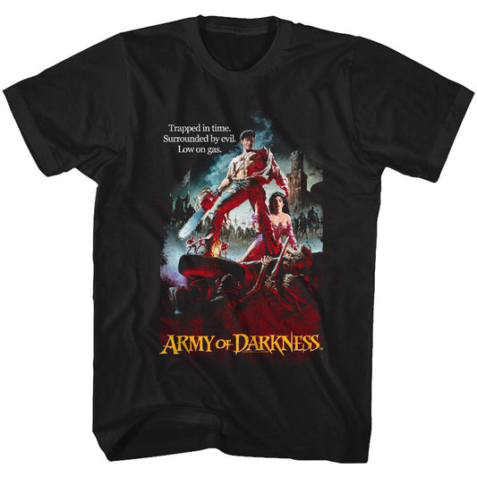 Army of Darkness: Horror Comedy Film Movie Scene - Low on Gas Logo T-Shirt
