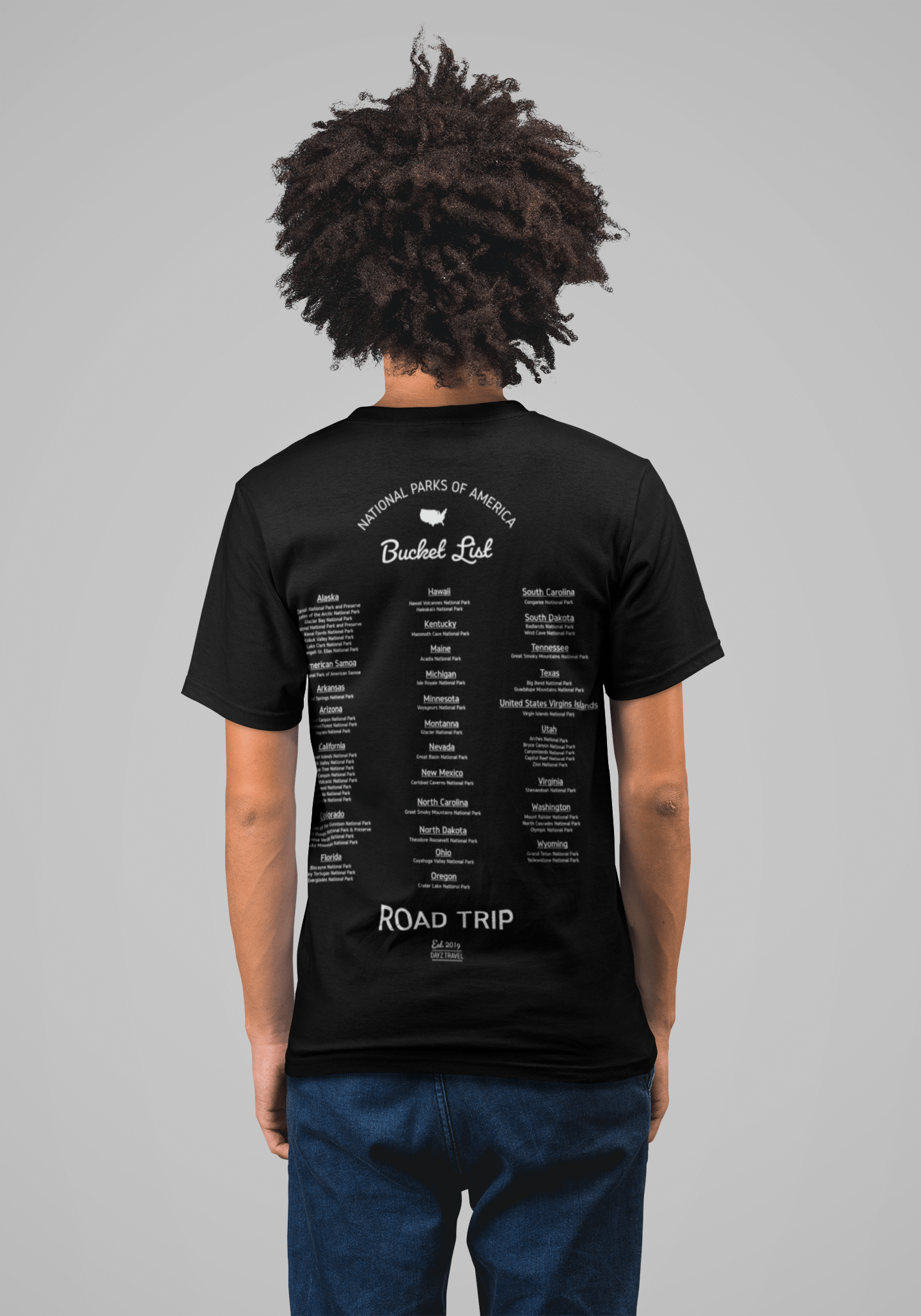 Dayz Travel American Tour Blue Van Menâ€šÃ„Ã´s T-shirt Style001