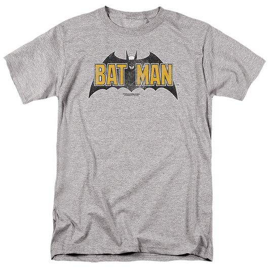 Batman Comics Vintage Bat Logo On Gray T-Shirt