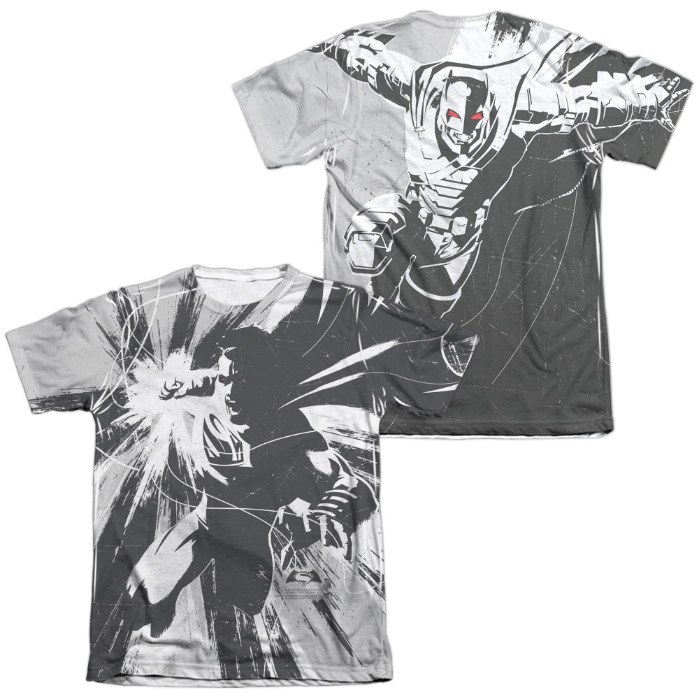 Batman v Superman Graphic Contrast (Front/Back Print) T-Shirt
