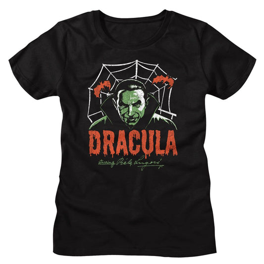 Bela Lugosi - Creepy Web Womens T-Shirt