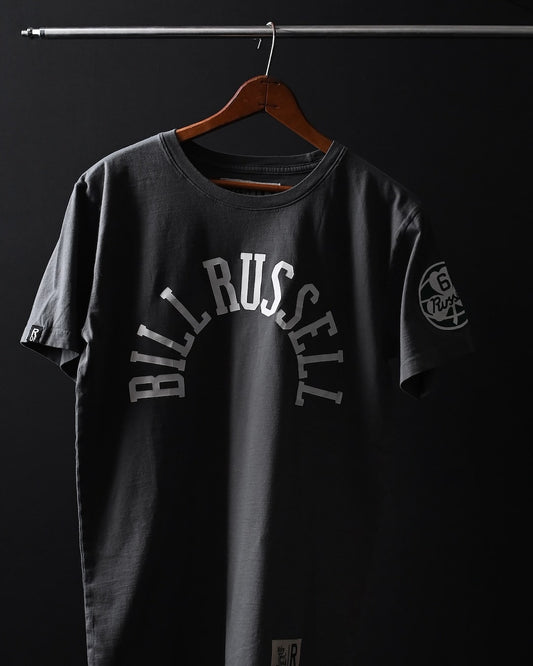 Bill Russell #6 Vintage Grey Tee