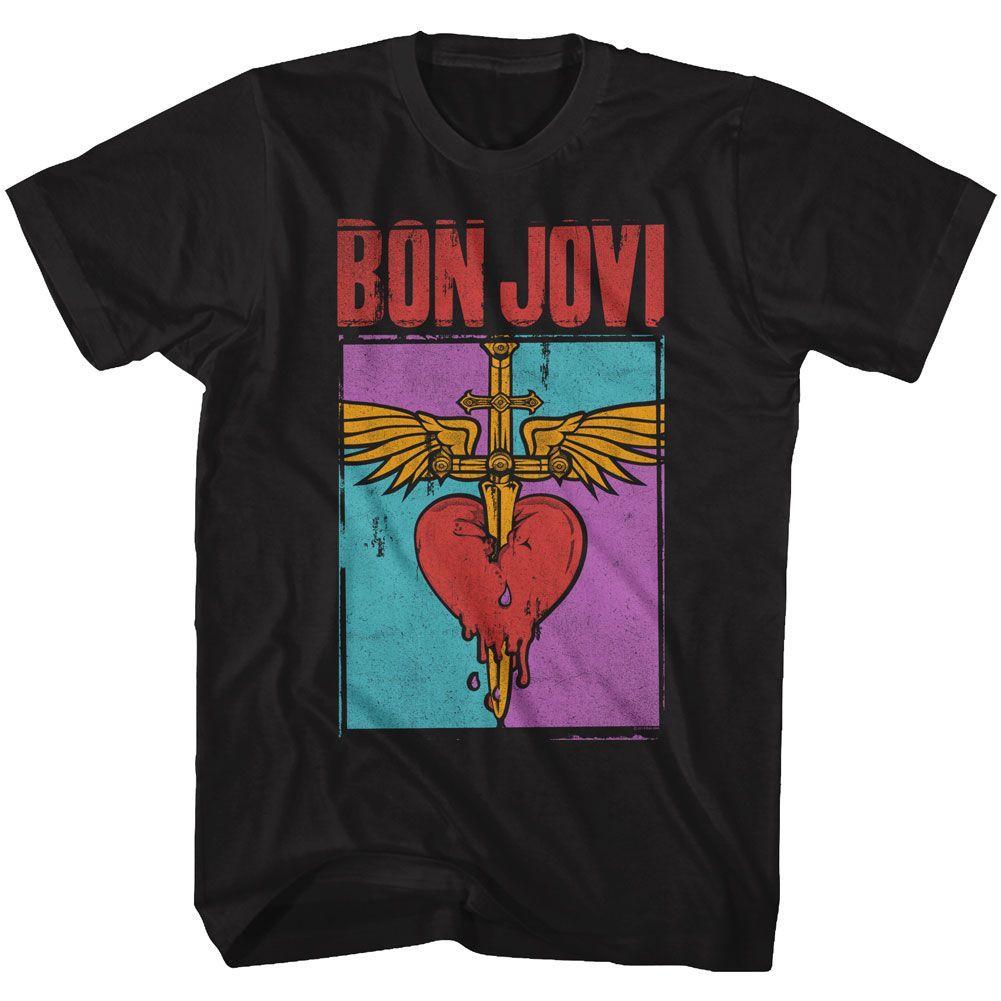 Bon Jovi - Heart And Dagger Boyfriend Tee