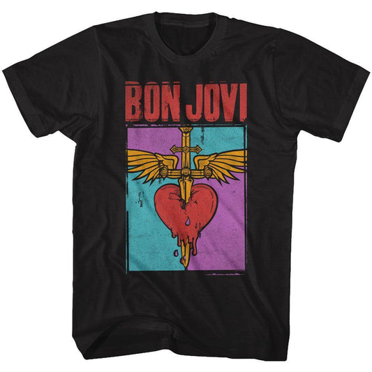 Bon Jovi - Heart And Dagger Boyfriend Tee