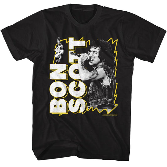 Bon Scott - Lightning Frame T-Shirt