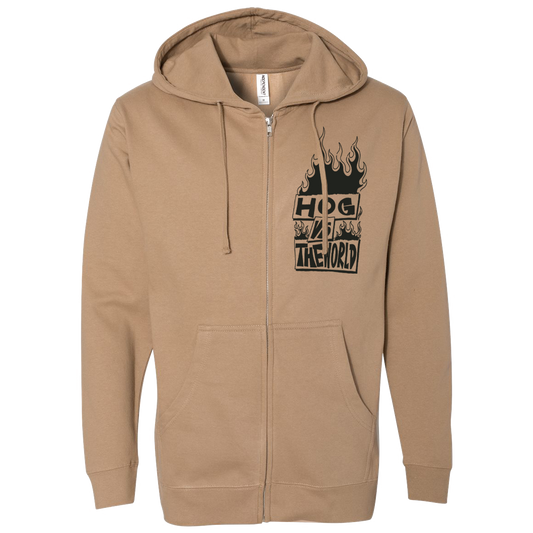 "HOG vs The World" Zip-up Hoodie