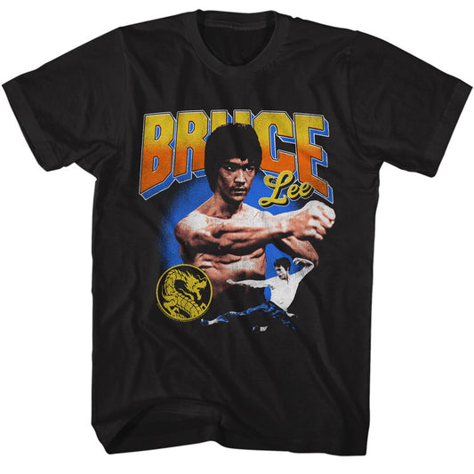 Bruce Lee - Gradient Text Boyfriend Tee