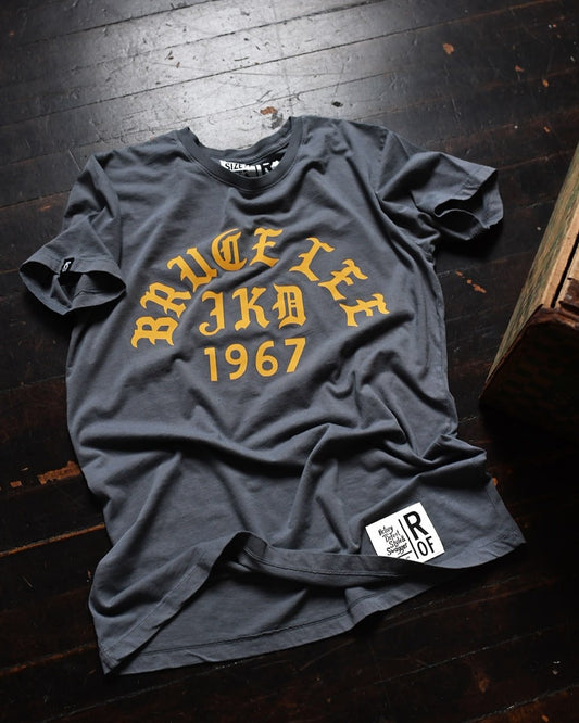 Bruce Lee Oakland '67 Vintage Grey Tee