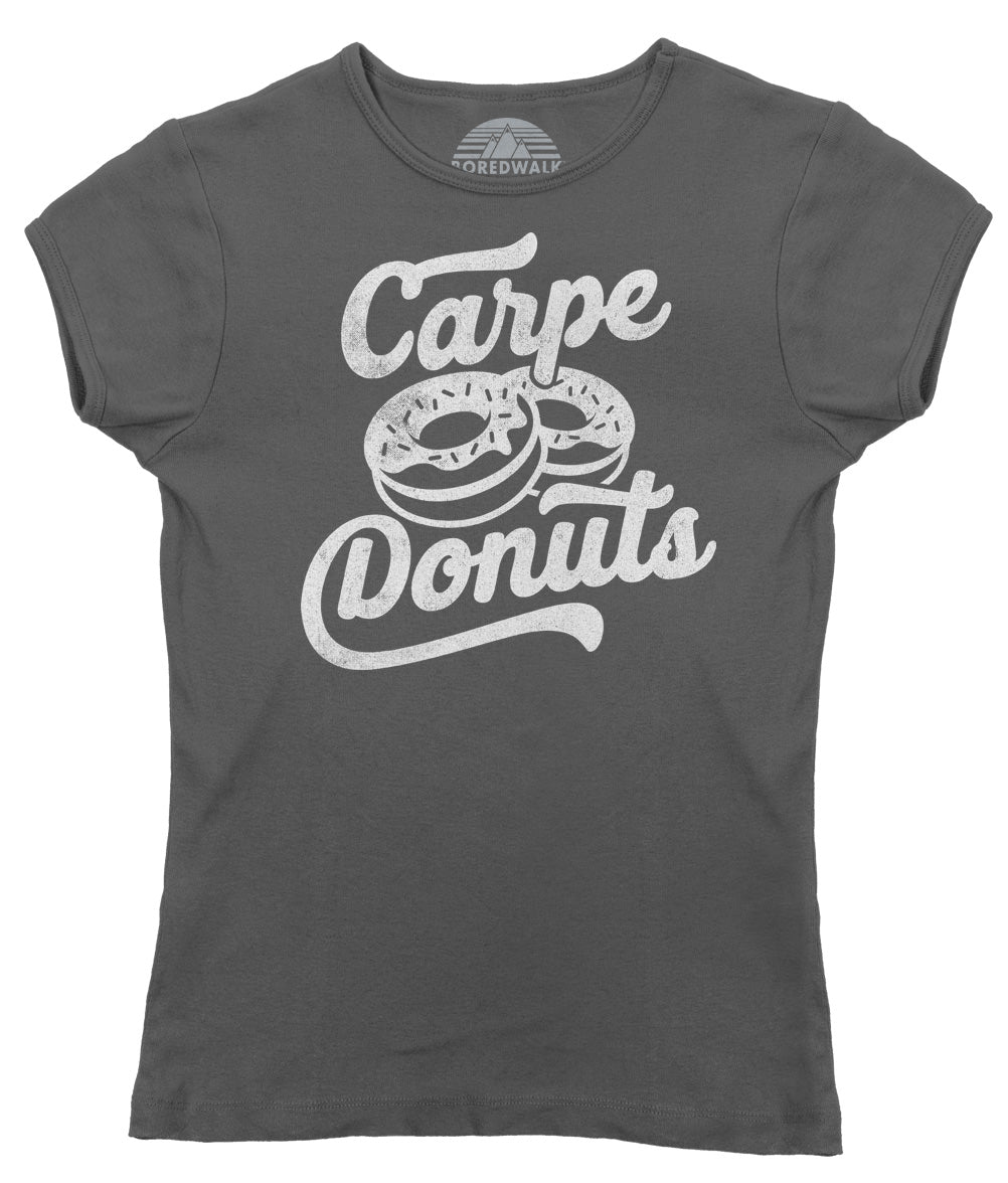Women's Carpe Donuts T-Shirt - Funny Donut Shirt