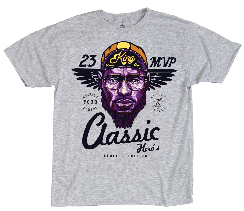 "Chosen King" Limited Edition Lebron James Steel Grey Uni-Sex Tee