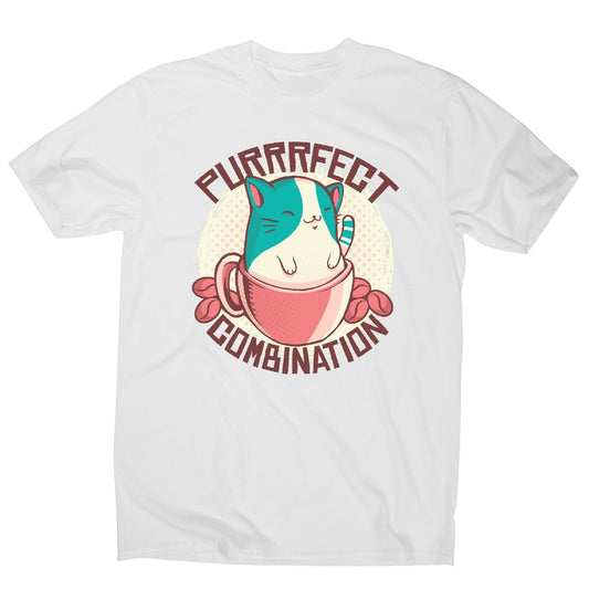 Coffee cat combination - men's funny premium t-shirt