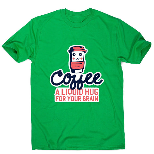Coffee hug - men's funny premium t-shirt