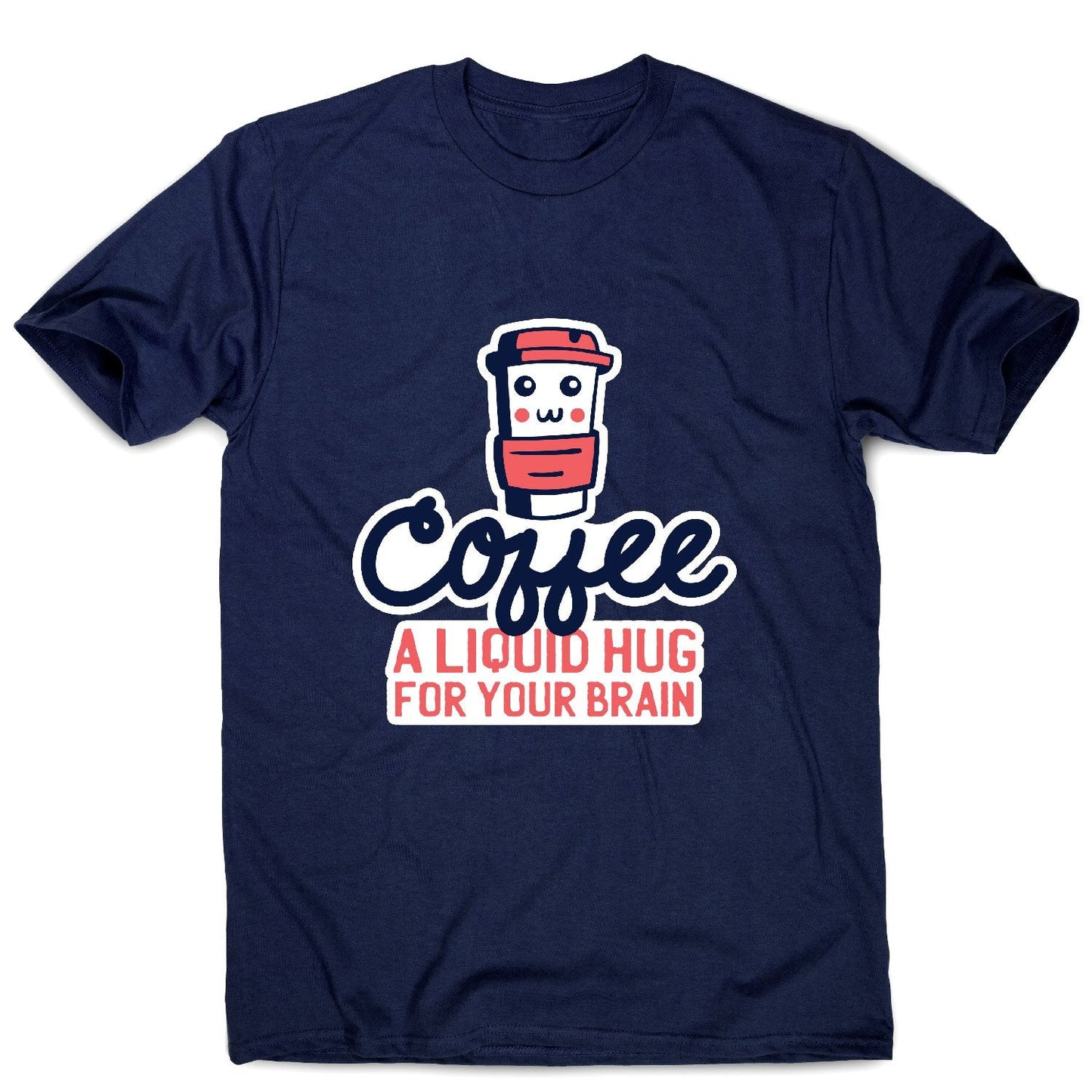 Coffee hug - men's funny premium t-shirt