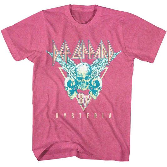 Def Leppard - Skulls 3 Tone T-Shirt