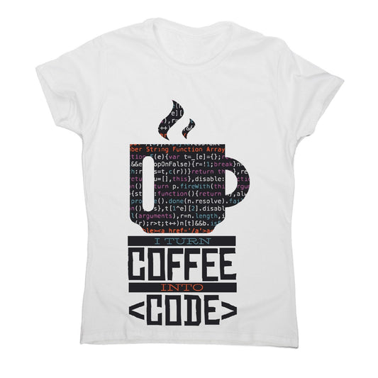 Developer coffee - women's funny premium t-shirt