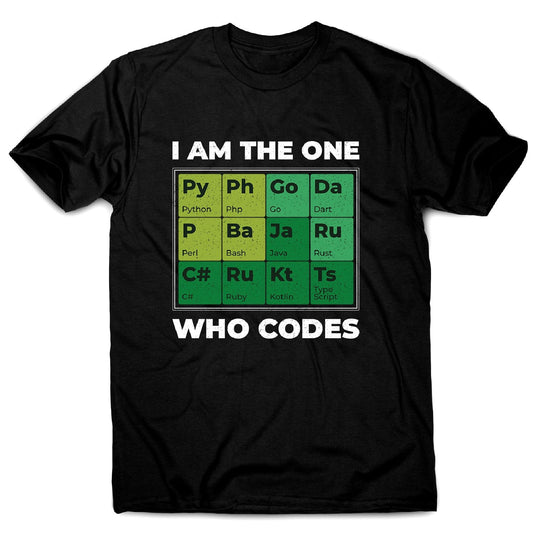 Developer periodic table - men's funny premium t-shirt