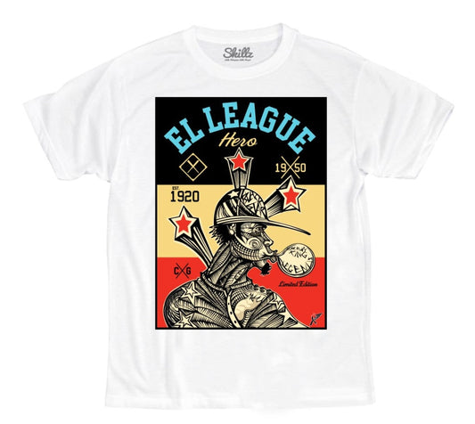 "EL Hero" White Tee