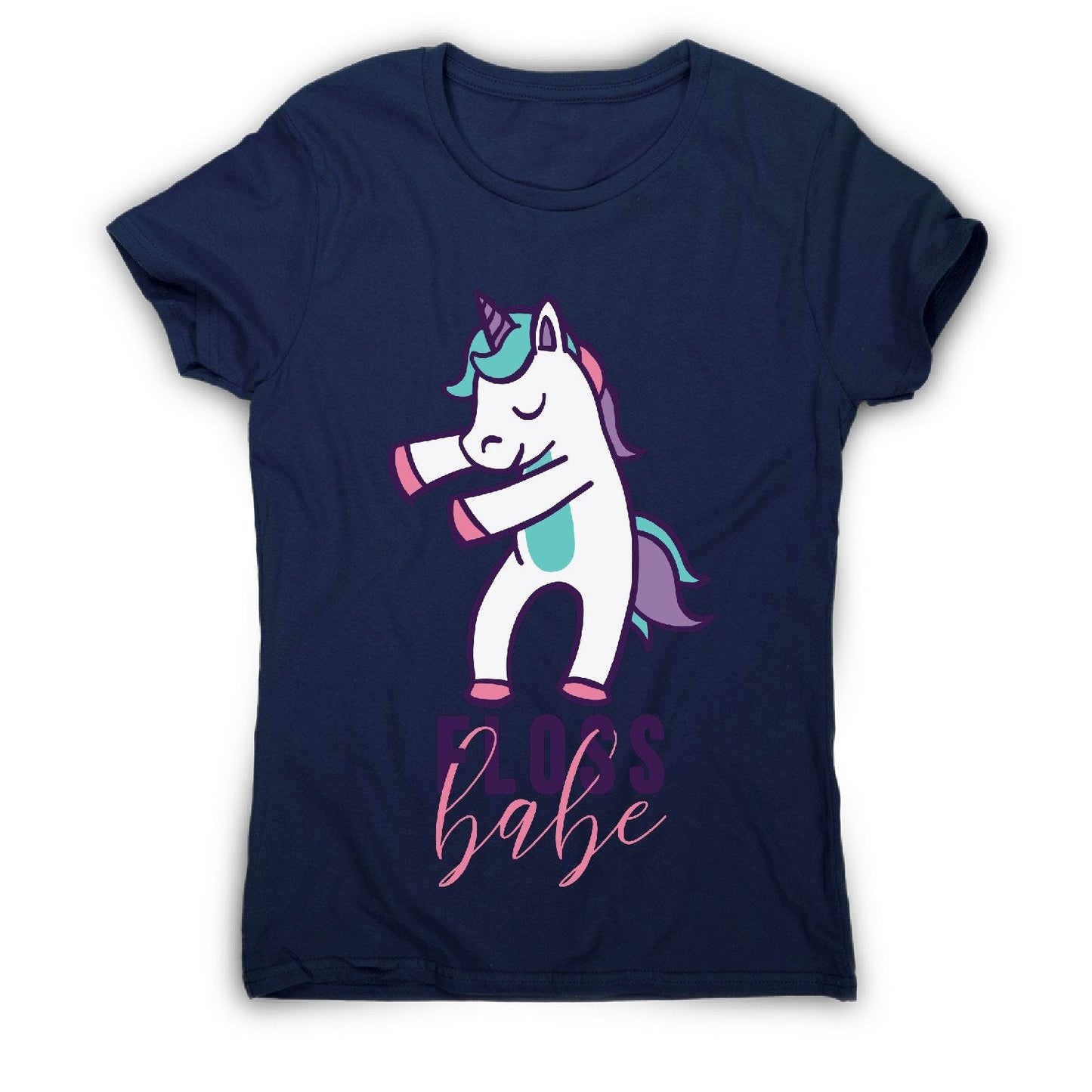 Floss unicorn - funny women's t-shirt