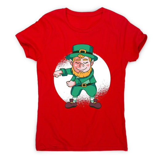 Flossing leprechaun - funny women's t-shirt