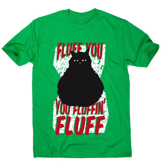 Fluffy cat - men's funny premium t-shirt