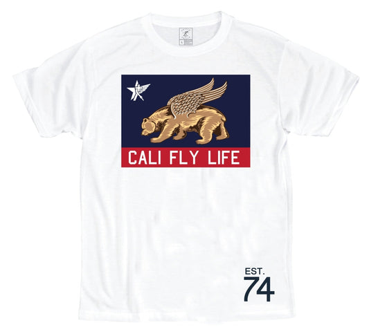 "Fly Flag" White Tee