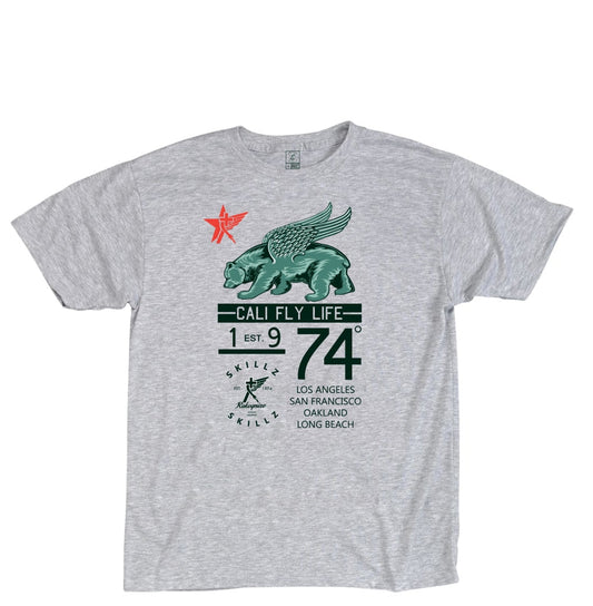 "Fly Since 74" Steel Grey Tee