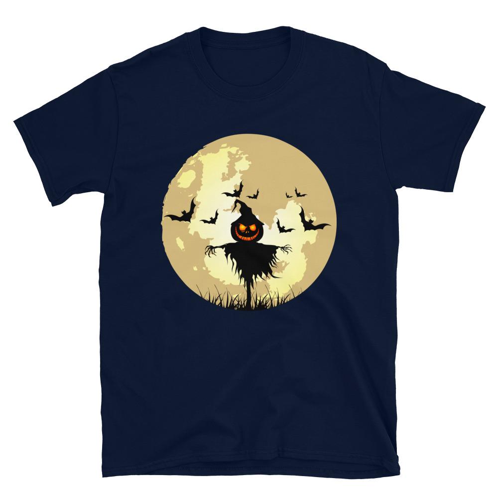 Full Moon Scarecrow Halloween Horror T-Shirt