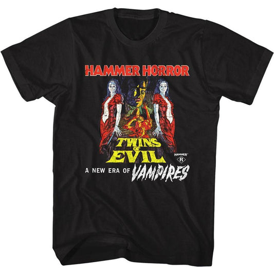 Hammer Horror - Twins of Evil Vampires Slim Fit T-Shirt