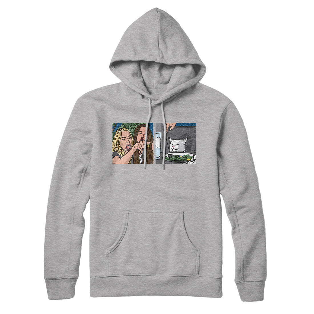 Woman Yelling At A Cat Meme Hoodie T-Shirts, Sweatshirt | VibeWeaveTees.com