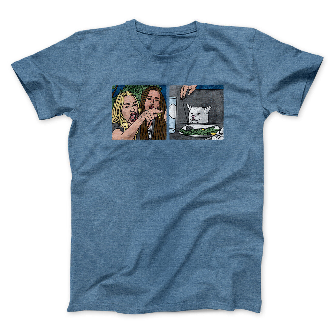 Woman Yelling At A Cat Meme Funny Men/Unisex T-Shirt Hoodie, Sweatshirt | VibeWeaveTees.com (Image 4)