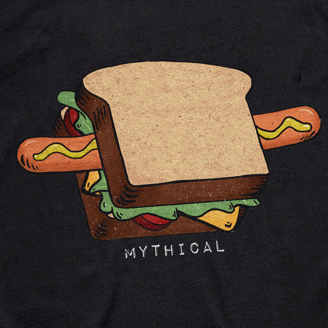 A Hot Dog Is A Sandwich Logo Tee