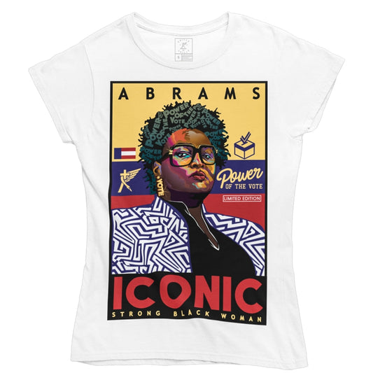 "Iconic Abrams" Limited Edition  Women's White Tee