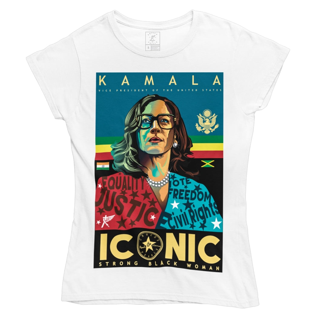 "Iconic Kamala" Limited Edition Women's White Tee