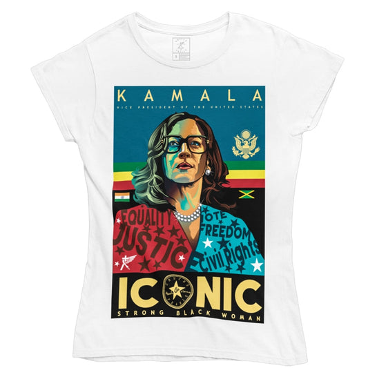 "Iconic Kamala" Limited Edition Women's White Tee