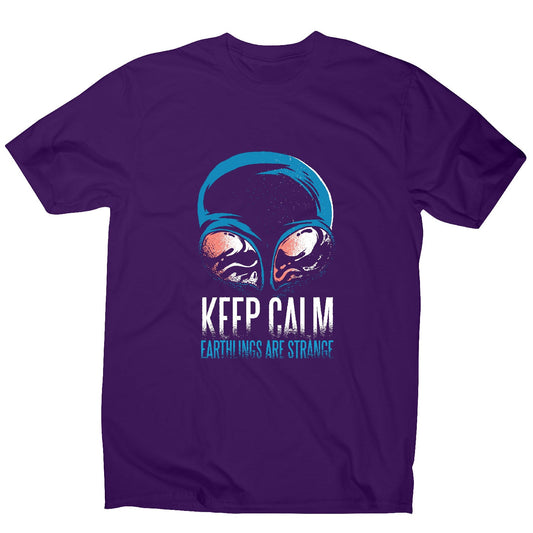 Keep calm alien - funny men's t-shirt