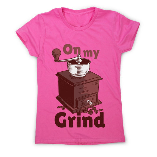 Manual coffee grinder - women's funny premium t-shirt