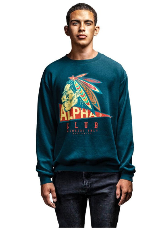 "Native Alpha" Crewneck Sweatshirts