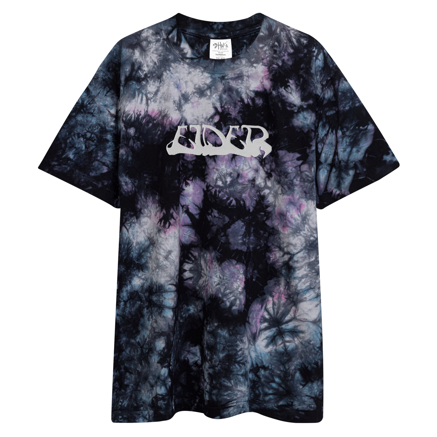 ELDER Classic Logo Embroidered Tie-Dye Oversized Shirt - LIMITED EDITION